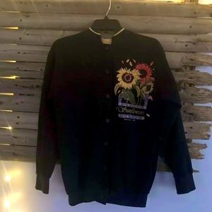 SOLD!!! Vintage Morning Sun Sunflowers jacket